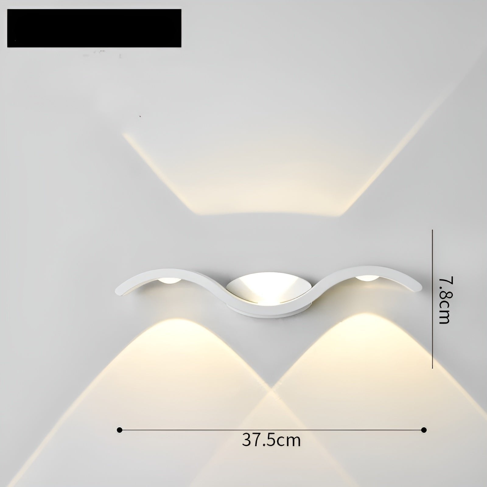 Modern waterproof LED wall lamp for indoor and outdoor spaces