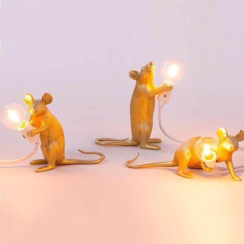 Decorative mouse lamp