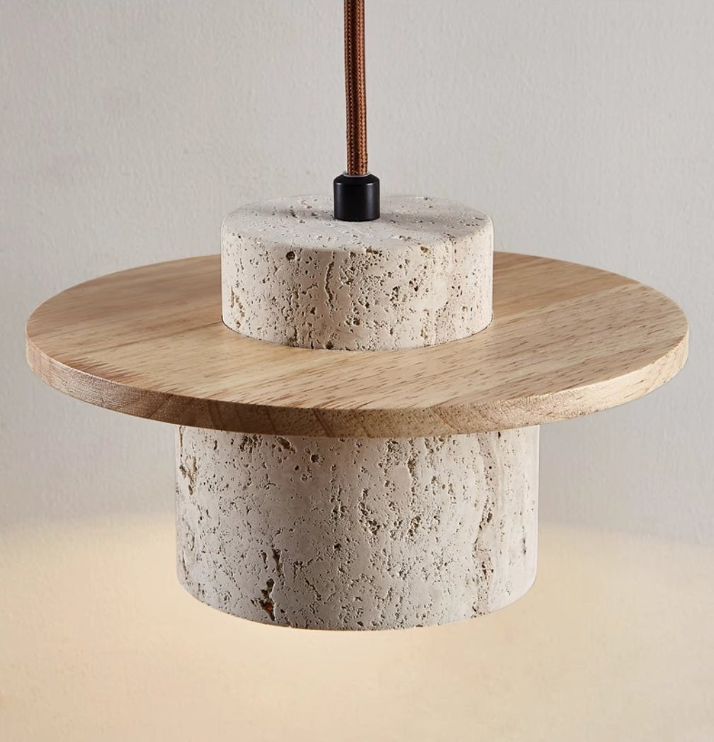 Travertine Hanging Lamp