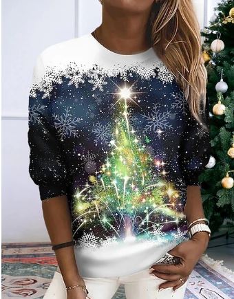 Letty Elegant Christmas Sweatshirt