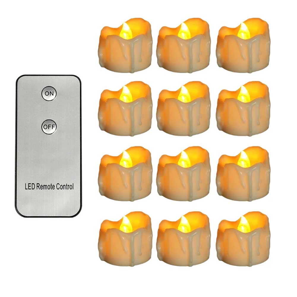 GlowEase LED Tea Lights with Remote Control