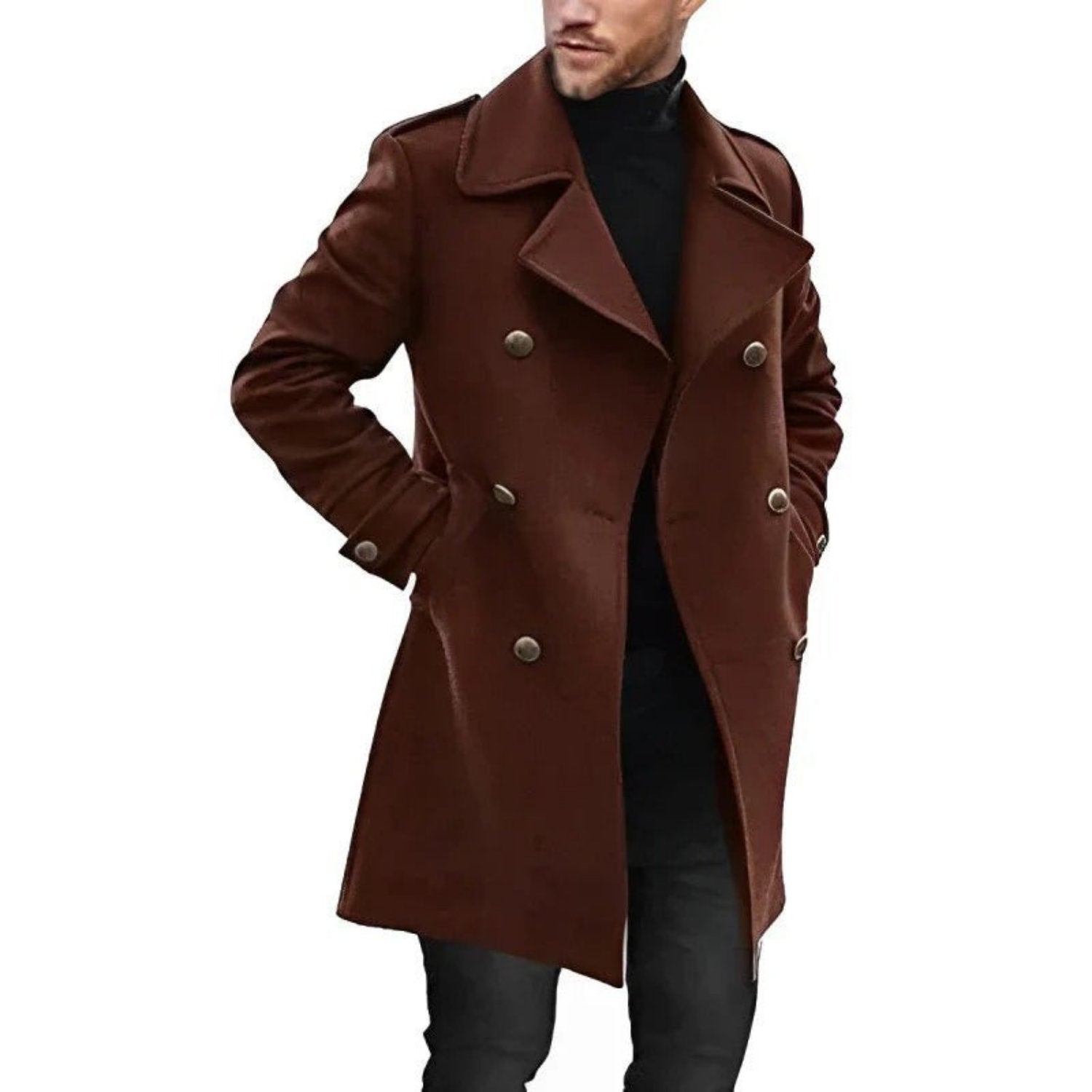 Lukas - Trench Coat with Pockets