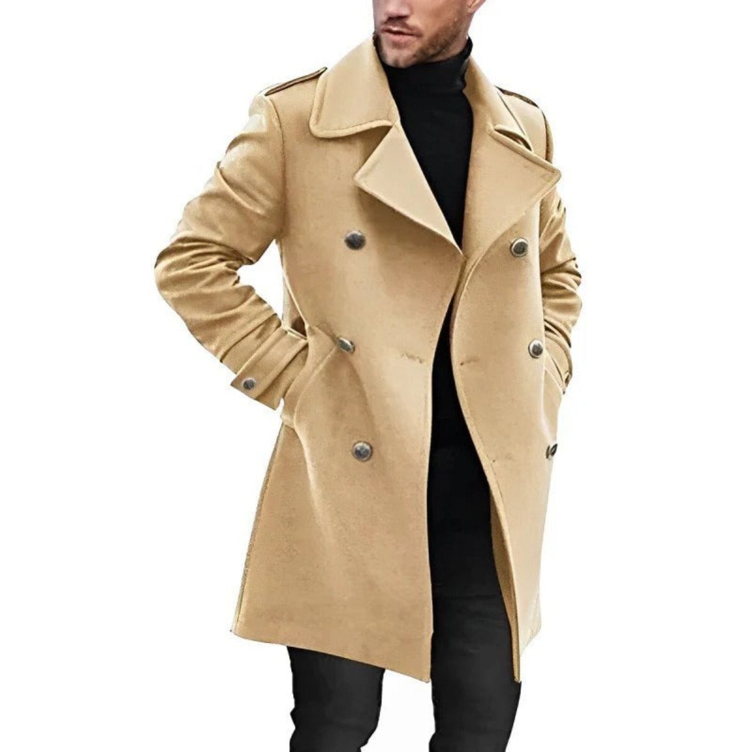 Lukas - Trench Coat with Pockets