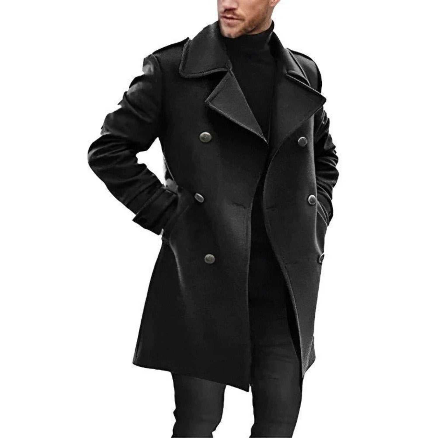 Lukas - Trench Coat with Pockets