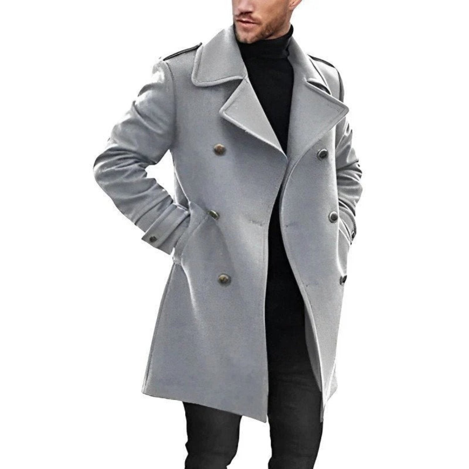 Lukas - Trench Coat with Pockets