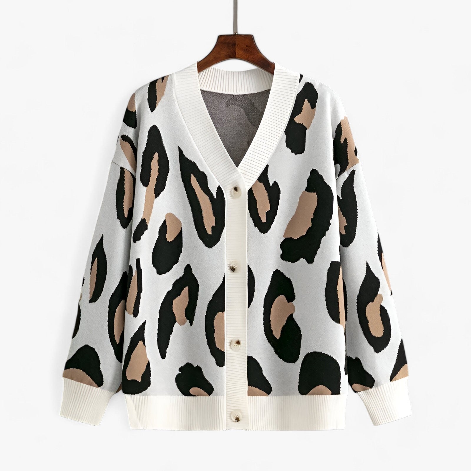 Matilda relaxed cardigan jacket with V-neck