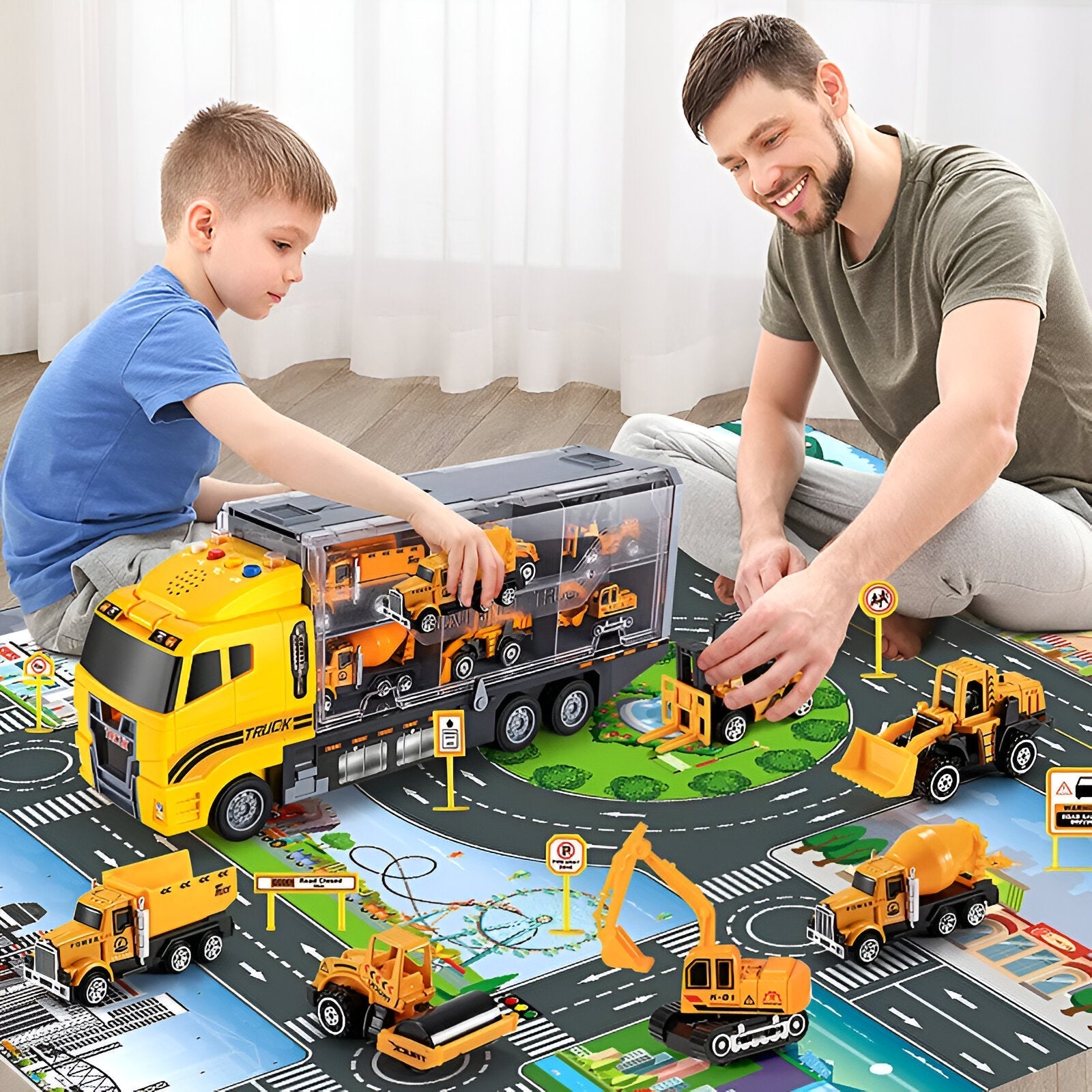 Ultimate building toy wagon set