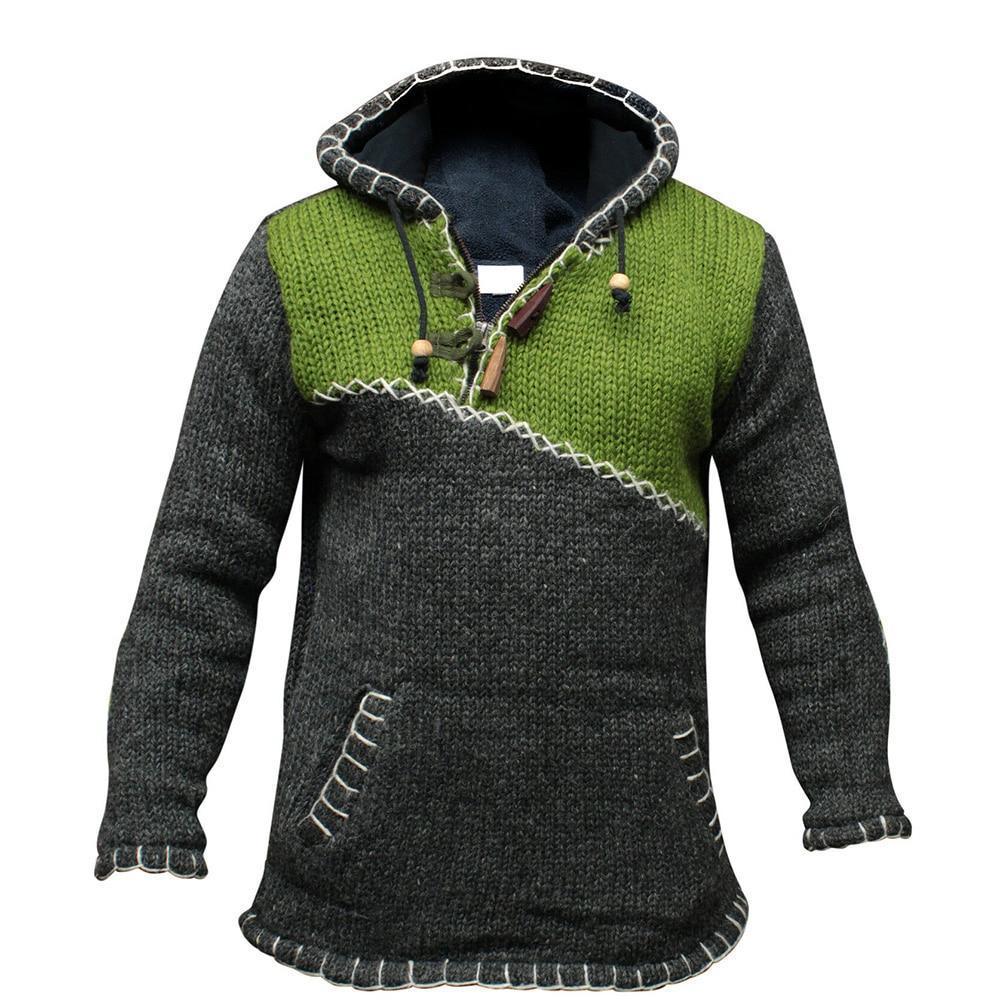 Elliot - Knitted hoodie with pockets