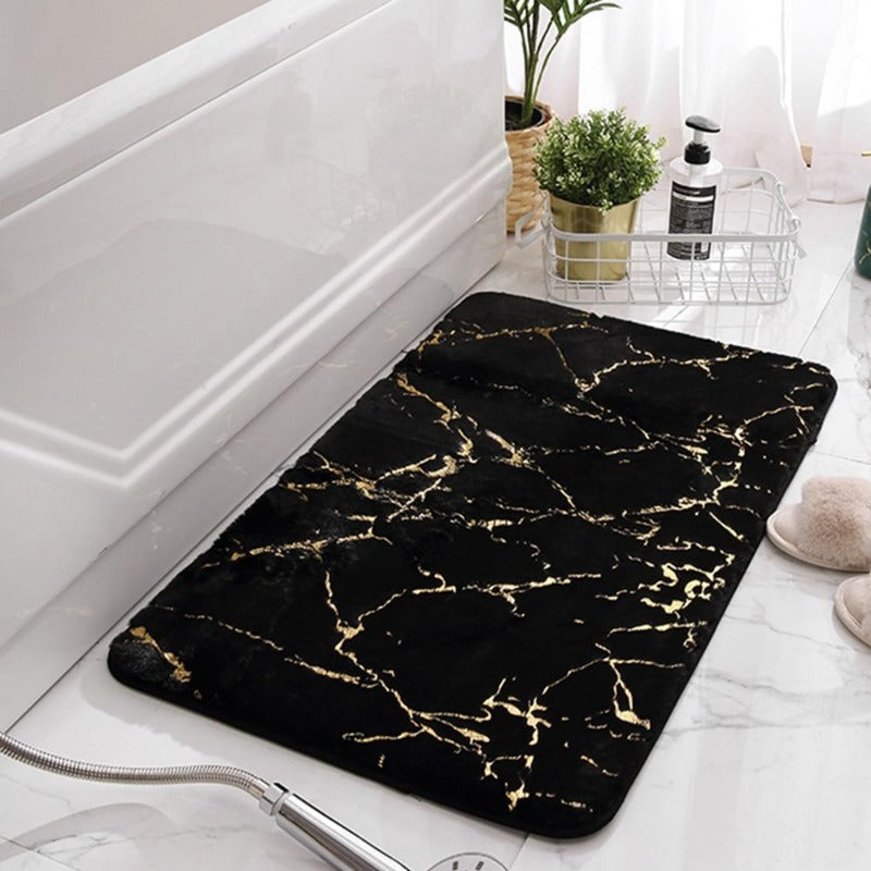 Non-slip - Elegant bath mat with gold design