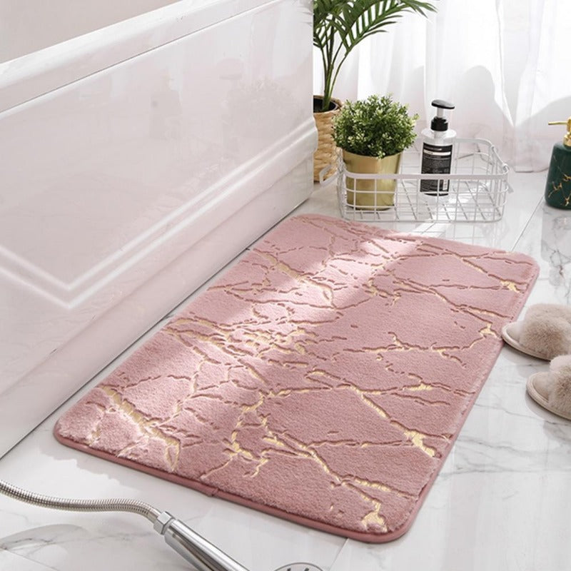 Non-slip - Elegant bath mat with gold design