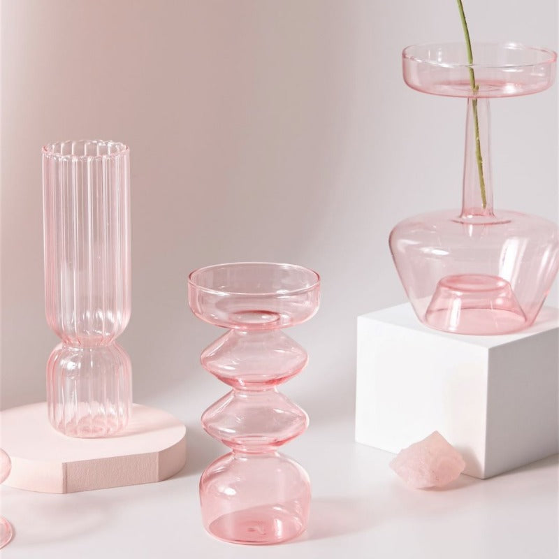 GlassAura - Elegant handmade glass candlesticks and vases