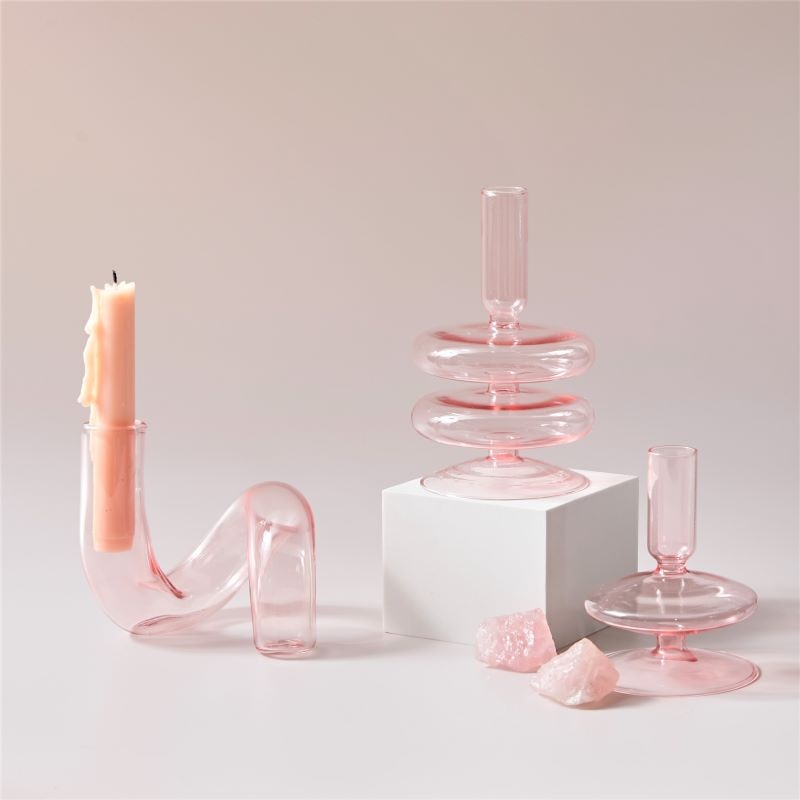 GlassAura - Elegant handmade glass candlesticks and vases