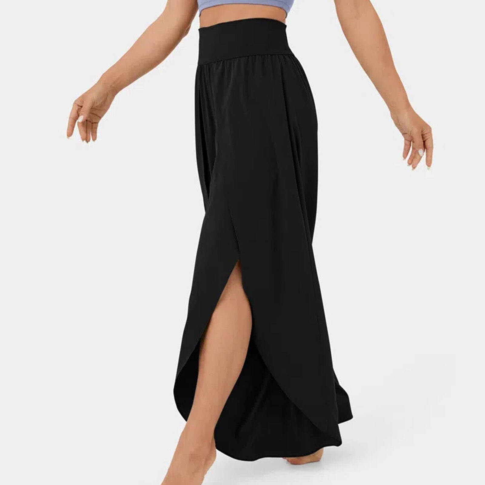 Ellie | High Waisted Flowy Trousers for Women