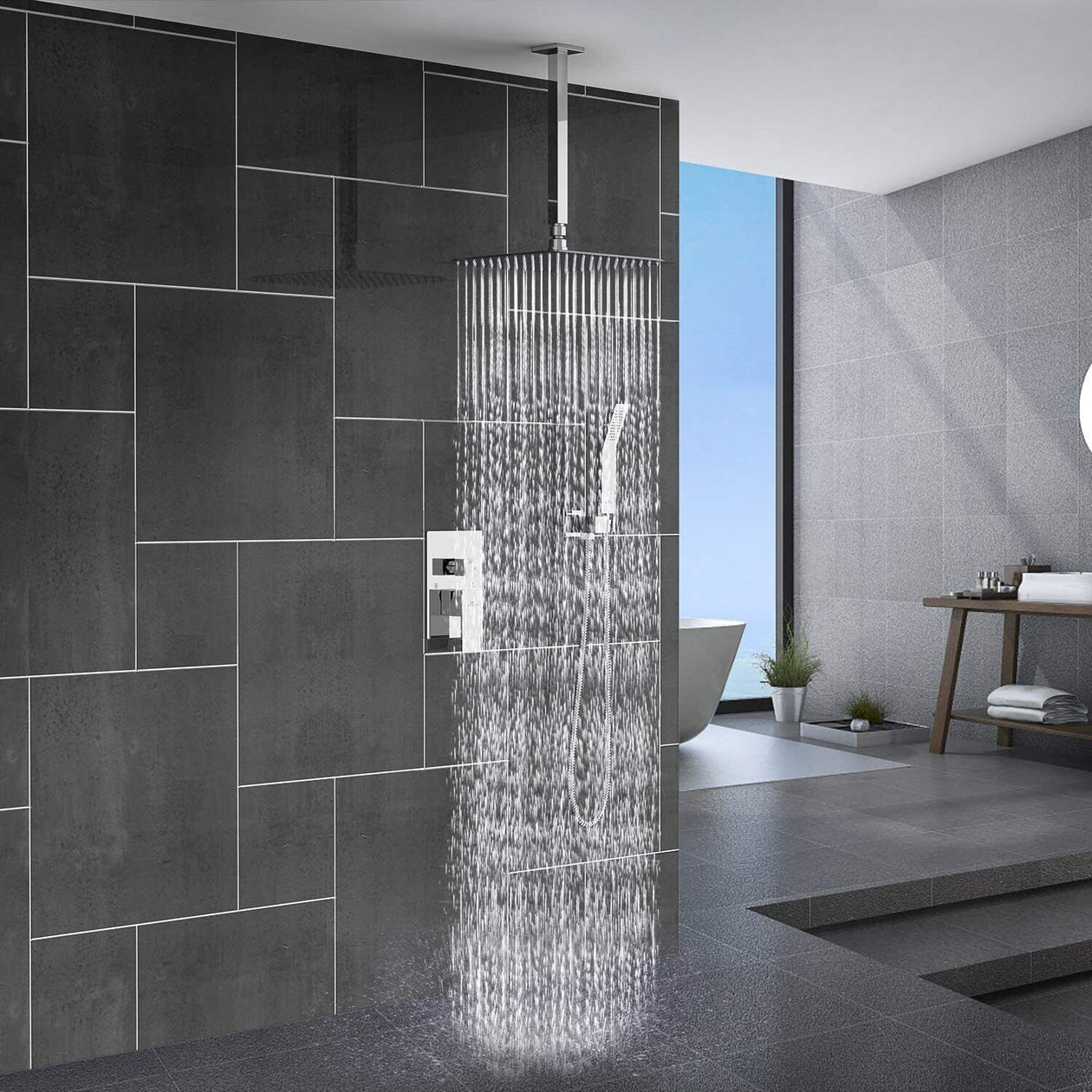 Ultra-Slim Wall-Mounted Shower Head