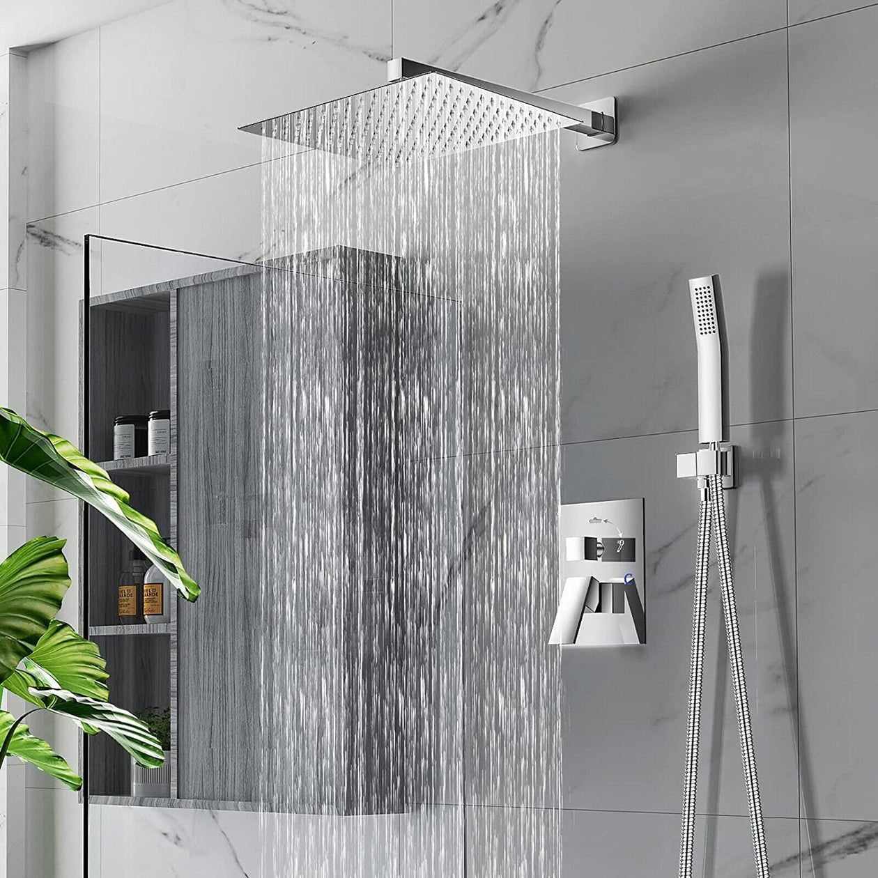 Ultra-Slim Wall-Mounted Shower Head