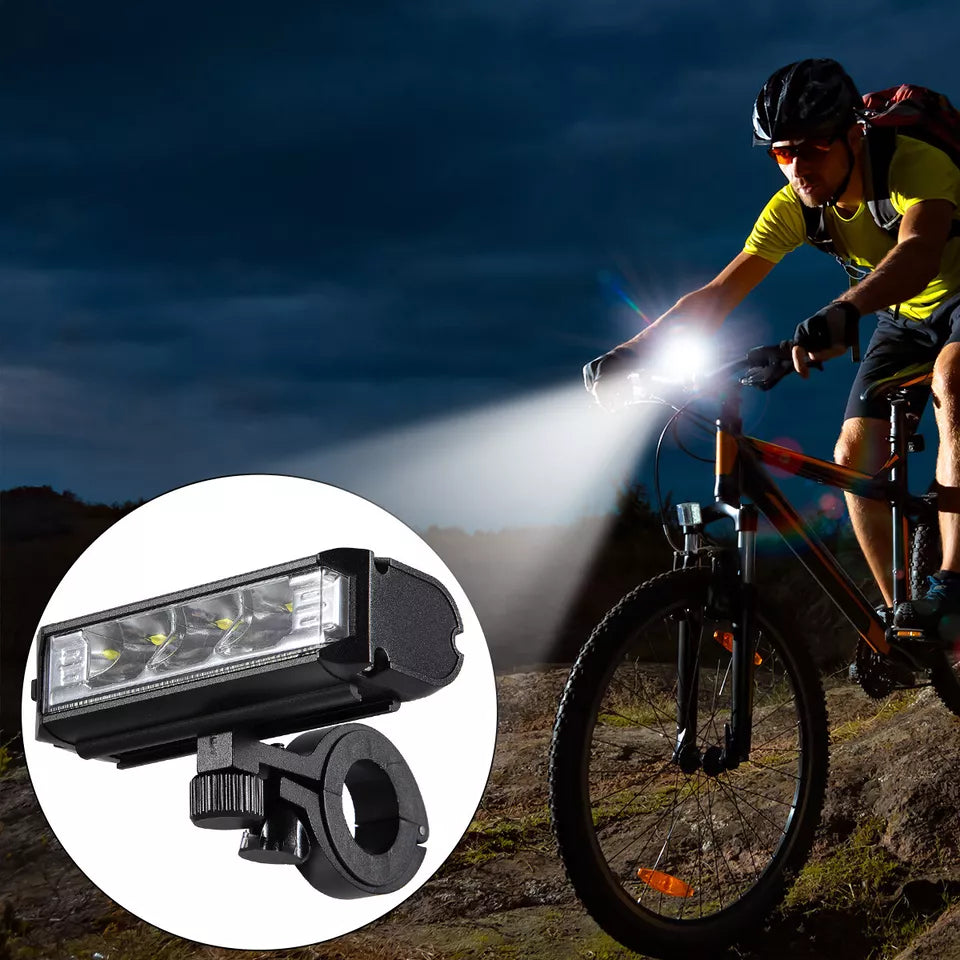 Powerful bicycle front LED light