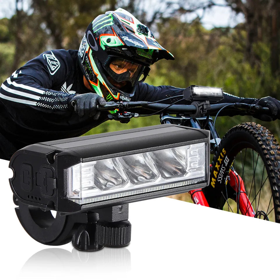 Powerful bicycle front LED light