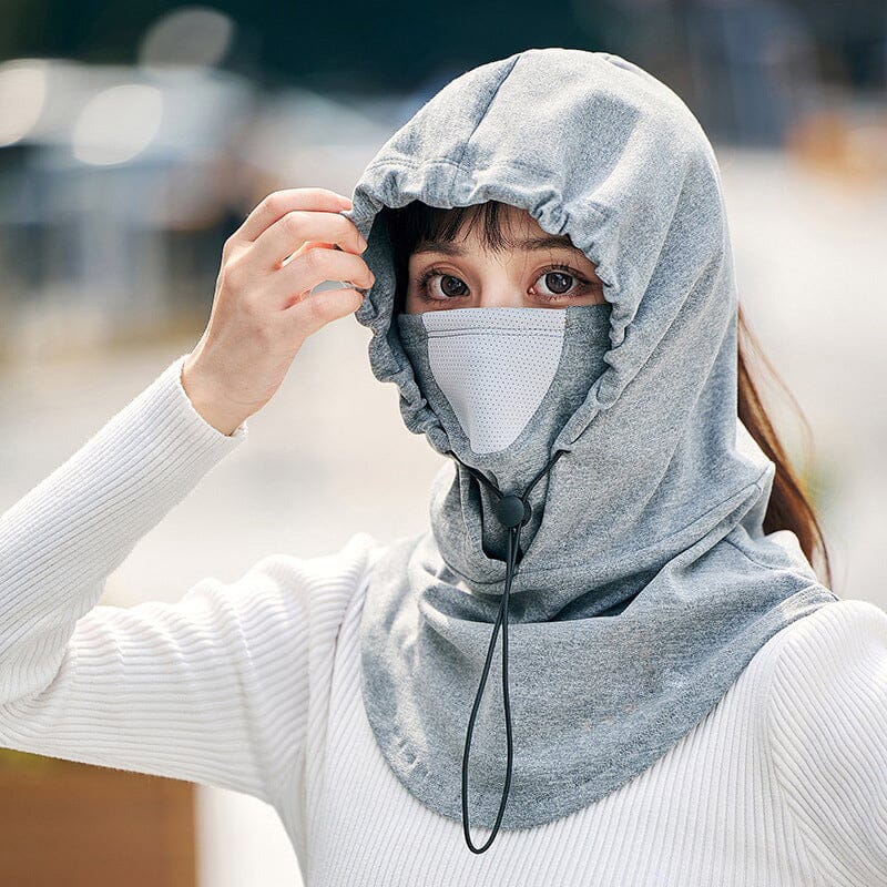 Cyclist - comfortable face mask with hood and neck warmer