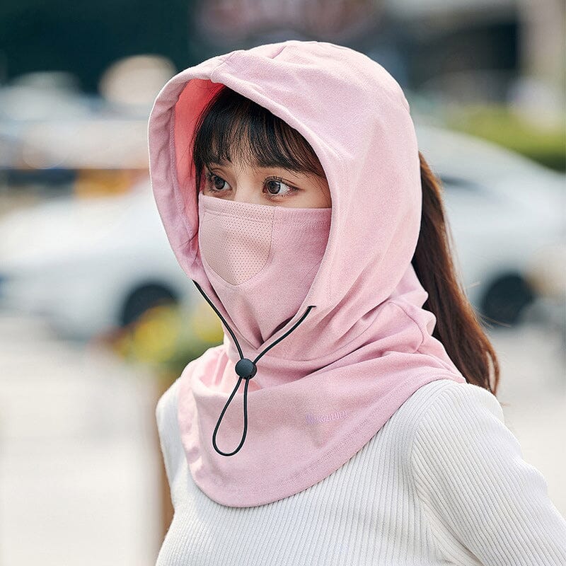 Cyclist - comfortable face mask with hood and neck warmer