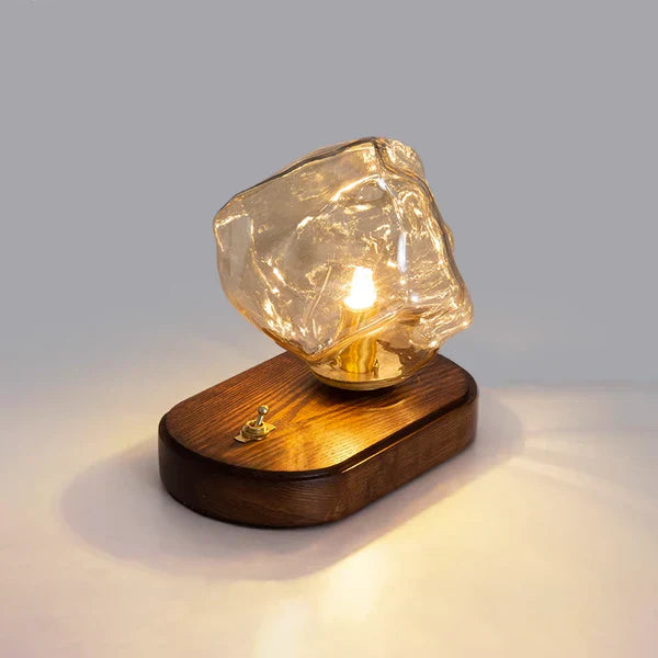 CrystalGlow - artistic table lamp in glass