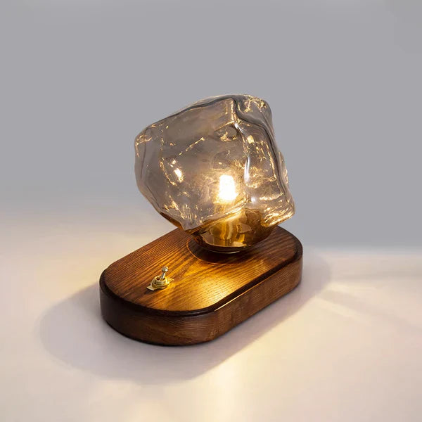 CrystalGlow - artistic table lamp in glass