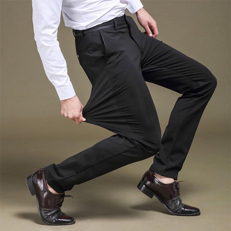 Soren - Slim fit pants with elastic waistband and pockets