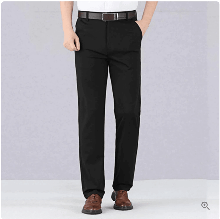 Soren - Slim fit pants with elastic waistband and pockets