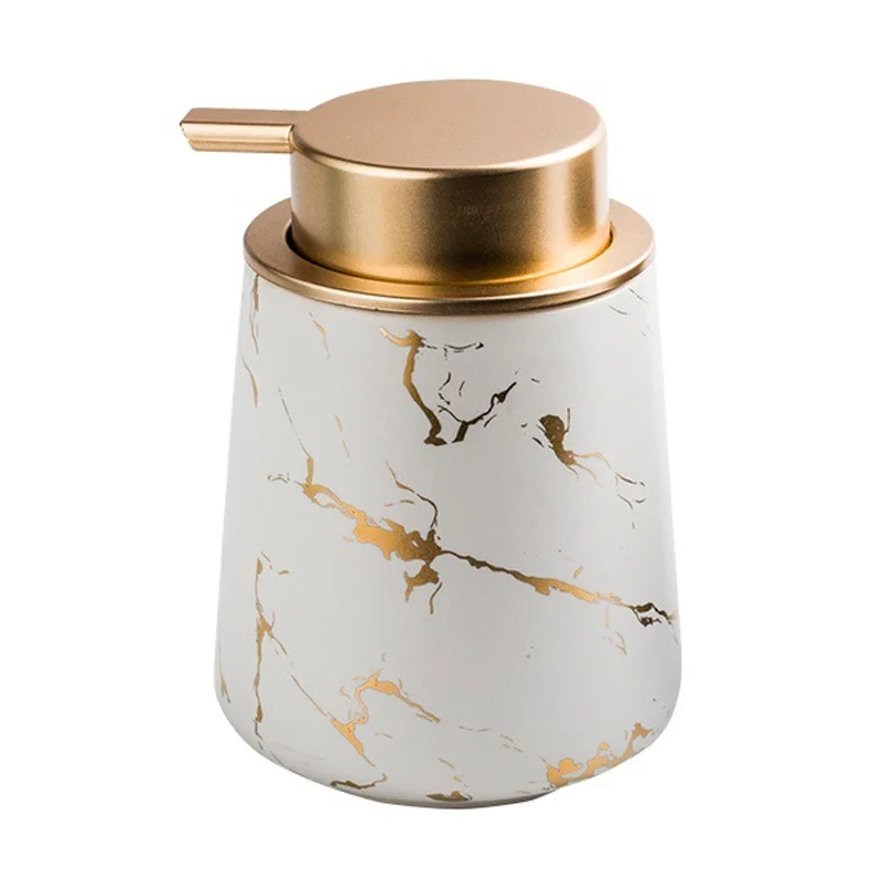 Modern marble soap dispenser accessory