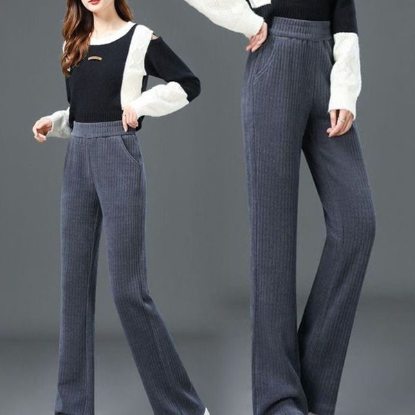 Liva - Relaxed pants with wide legs and elastic waistband