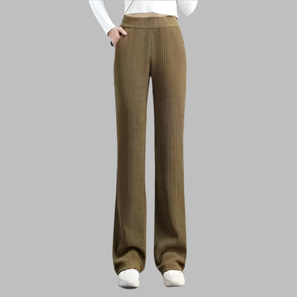 Liva - Relaxed pants with wide legs and elastic waistband