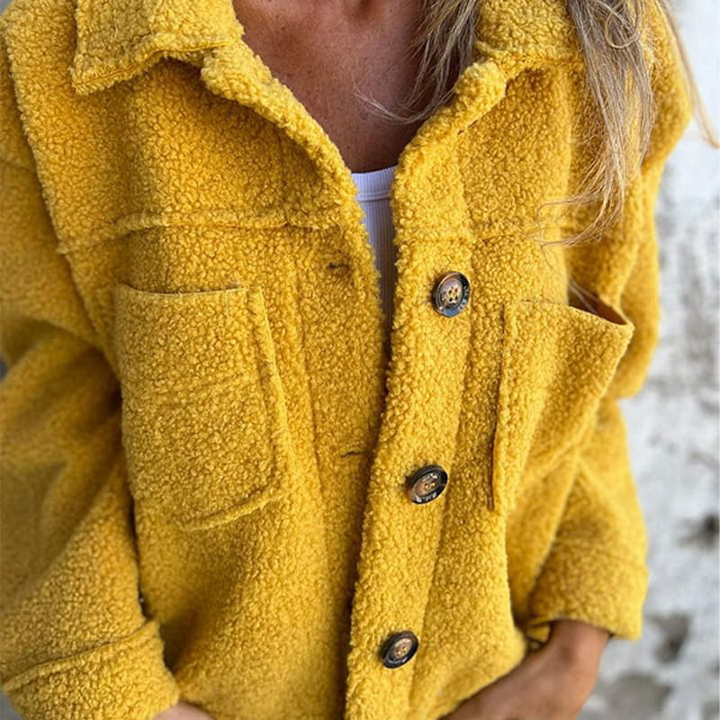 Marlene Elegant Jacket with Unique Reversed Collar Design