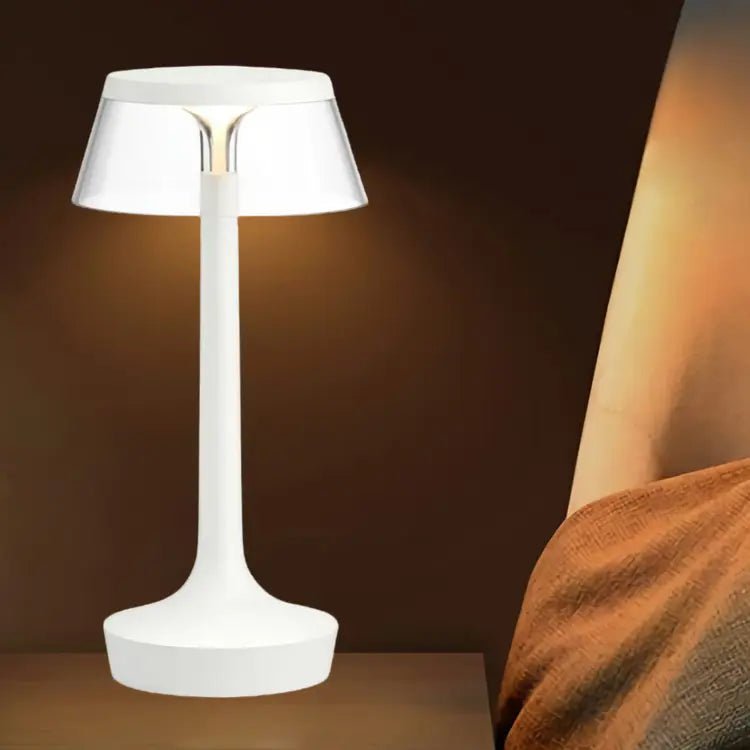 Luma rechargeable table lamp with touch control