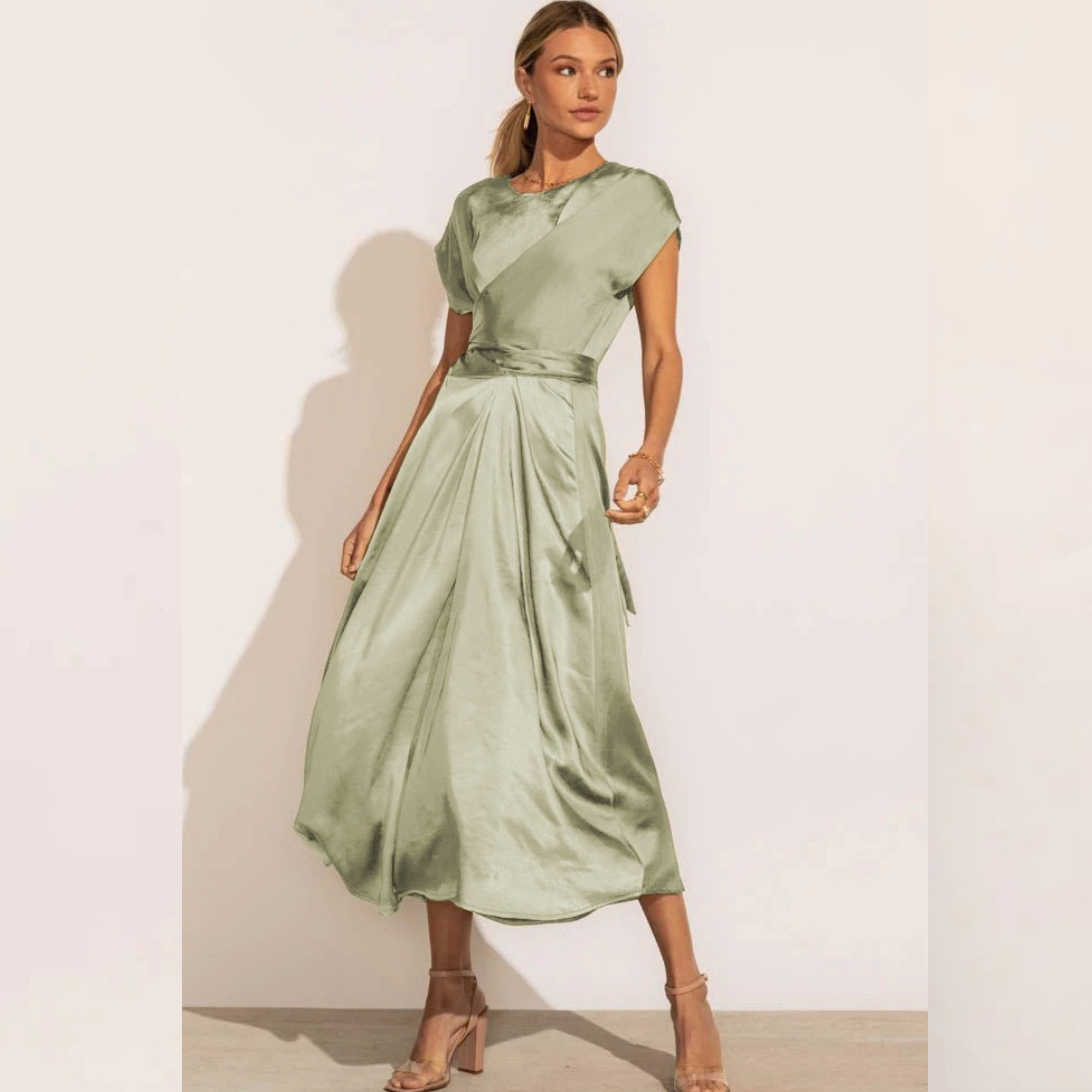 Victoria Elegant Draped Dress