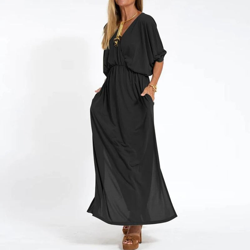 Lucia - Long Summer Dress Made of Cotton