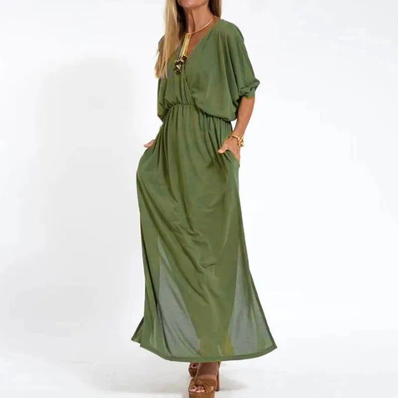 Lucia - Long Summer Dress Made of Cotton