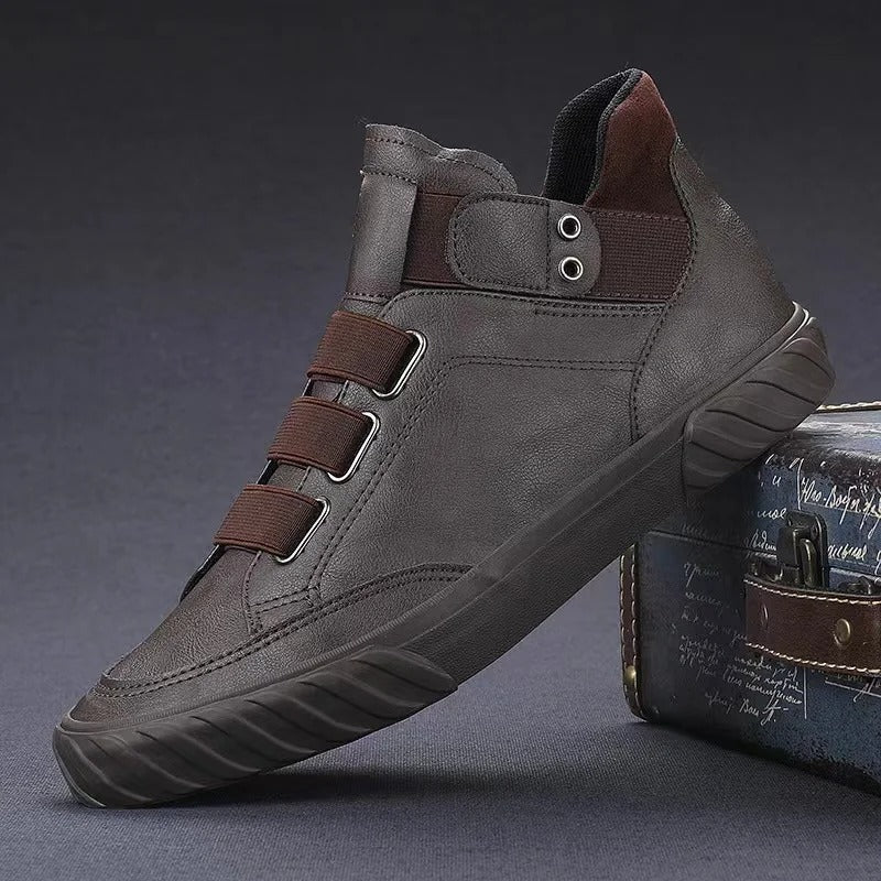 Ebbe - Slip-resistant, non-slip ankle boots with hook and loop
