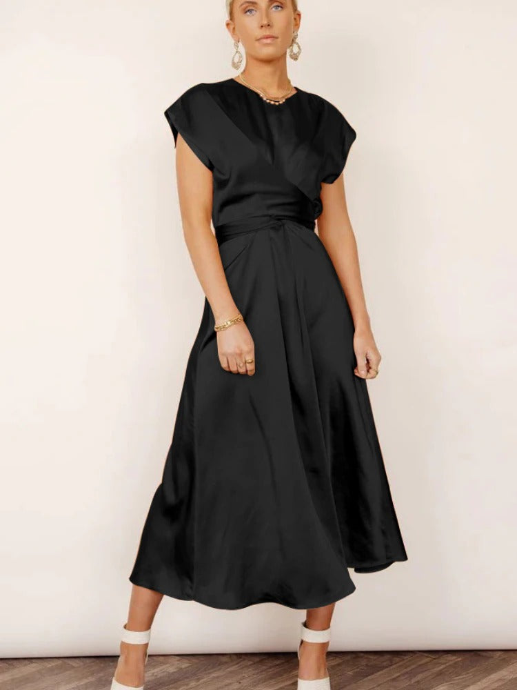 Victoria Elegant Draped Dress