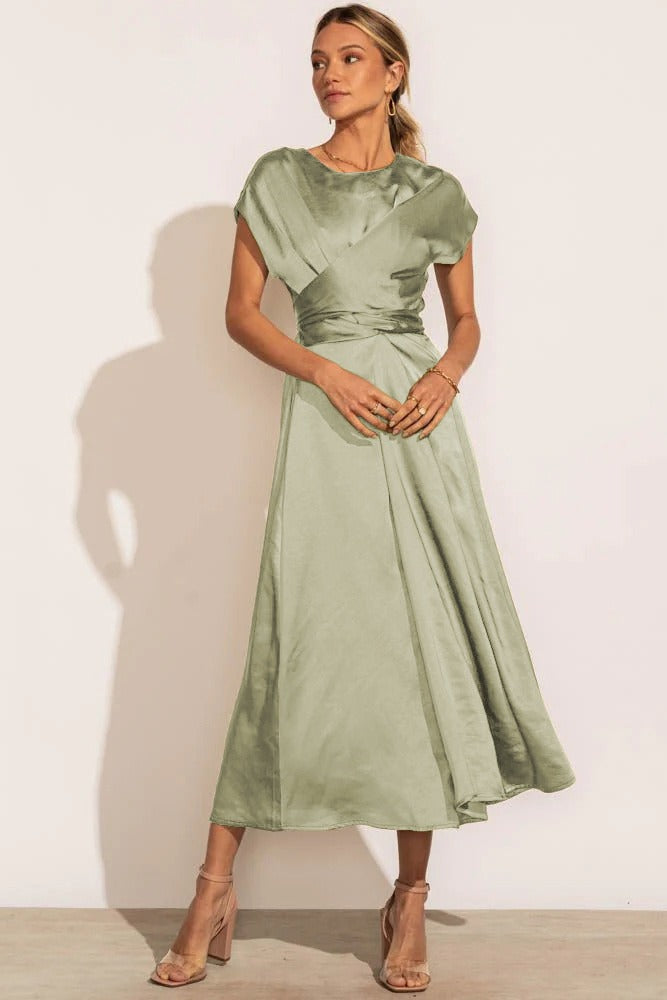 Victoria Elegant Draped Dress