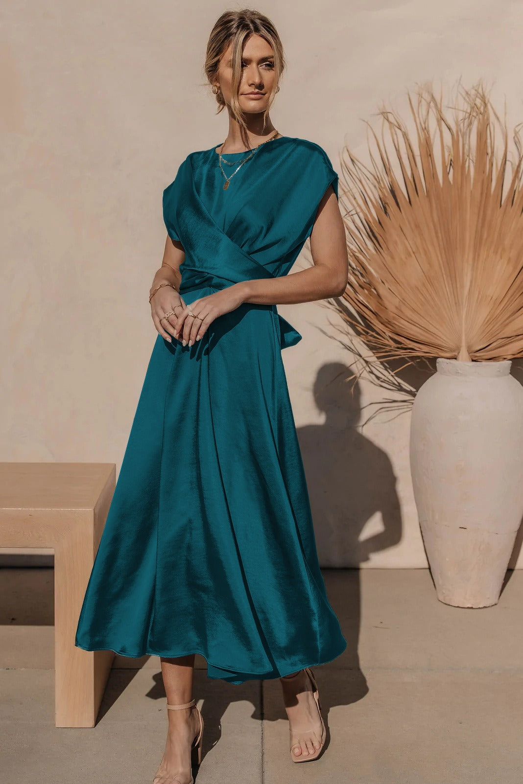 Victoria Elegant Draped Dress