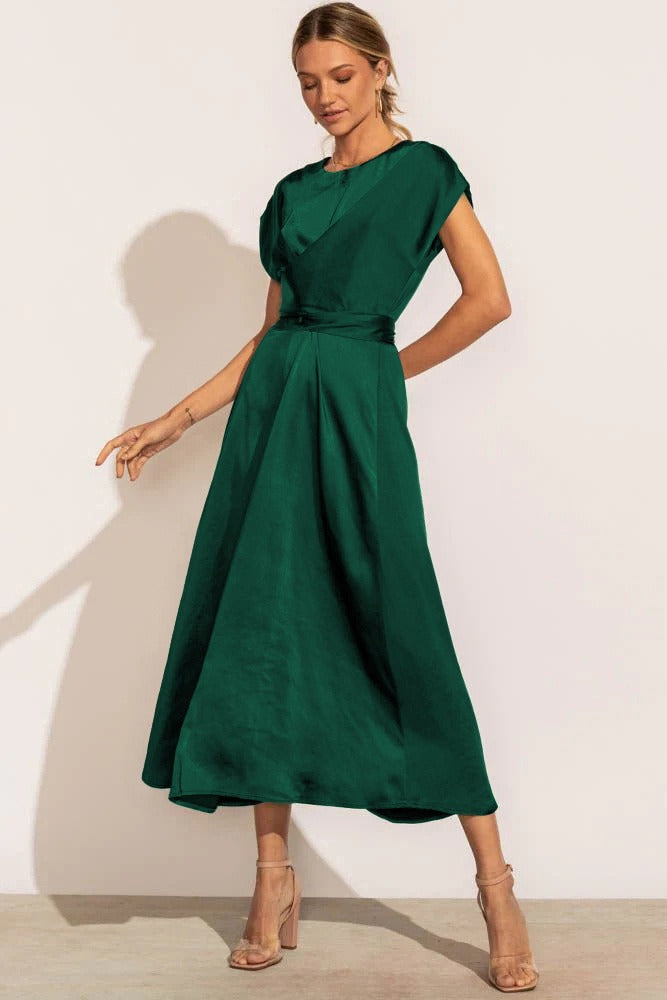 Victoria Elegant Draped Dress