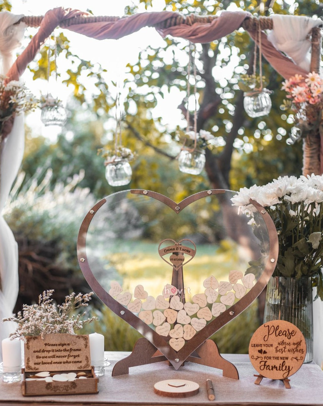 Everlasting Moments heart-shaped guest book