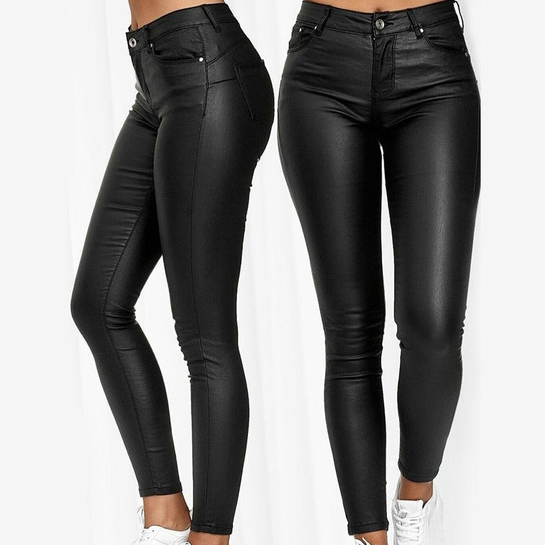 Sofie Comfortable Women's Full-Length Trousers with Elastic Waistband