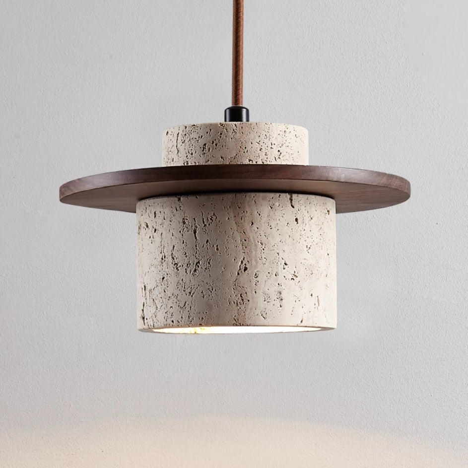 Travertine Hanging Lamp